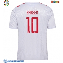 Fotballdrakt Herre Danmark Christian Eriksen #10 Bortedrakt EM 2024 Kortermet